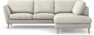 Madison Lux - 2-sits soffa med divan höger - Vit