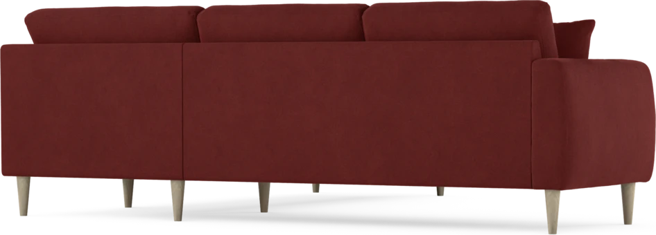 Eden - Hörnsoffa, 2,5+2,5-sits - Röd