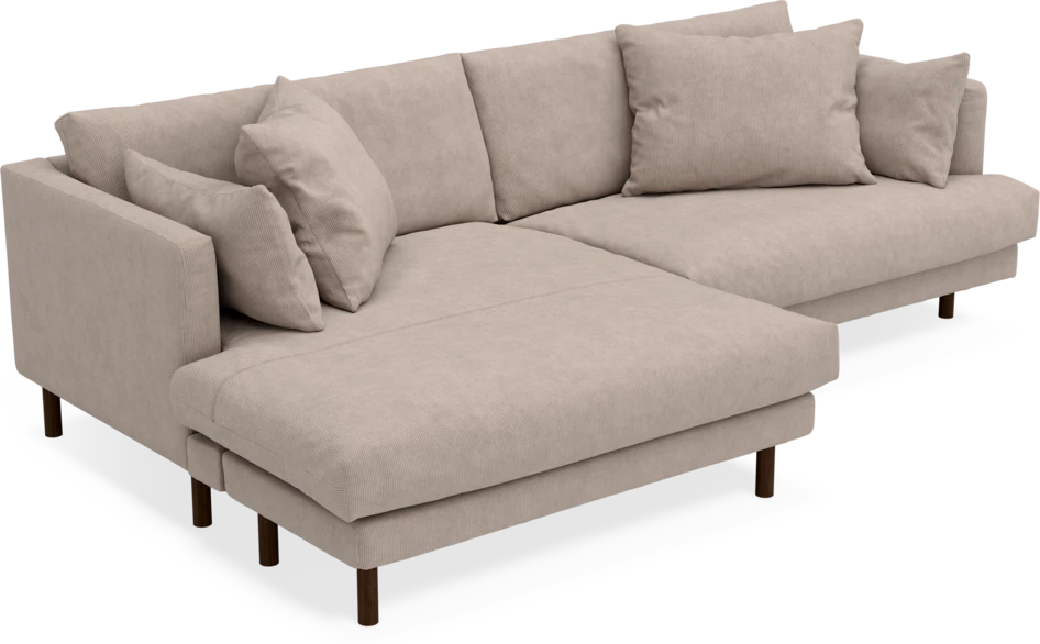 Harper - 4-sits med schäslong XL vänster - Beige