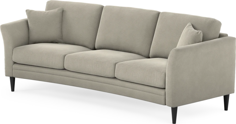 Eden - 3-sits soffa svängd - Brun