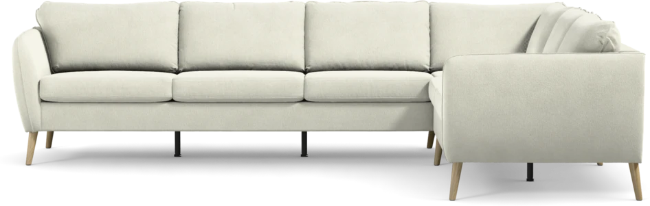 County - Hörnsoffa, 3+2-sits - Vit