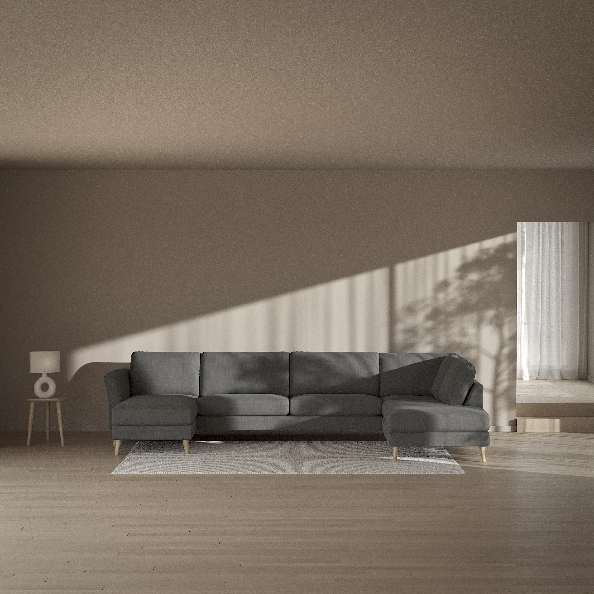 Bridge - 3-sits soffa med schäslong vänster och divan höger - inspiration