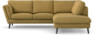 Madison - 2-sits soffa med divan höger - Gul