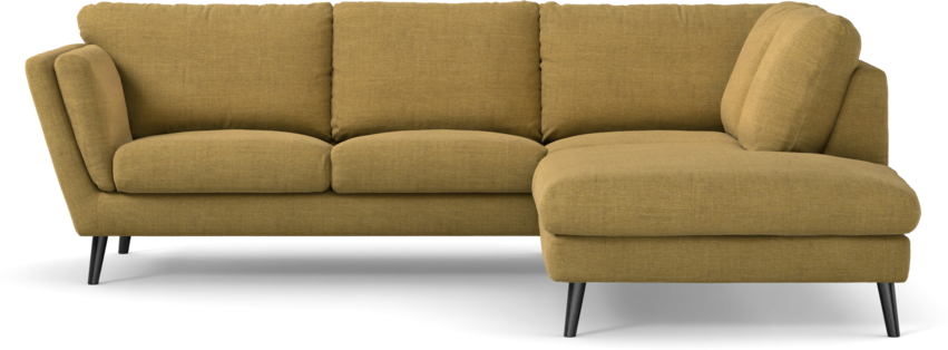 Madison - 2-sits soffa med divan höger - Gul