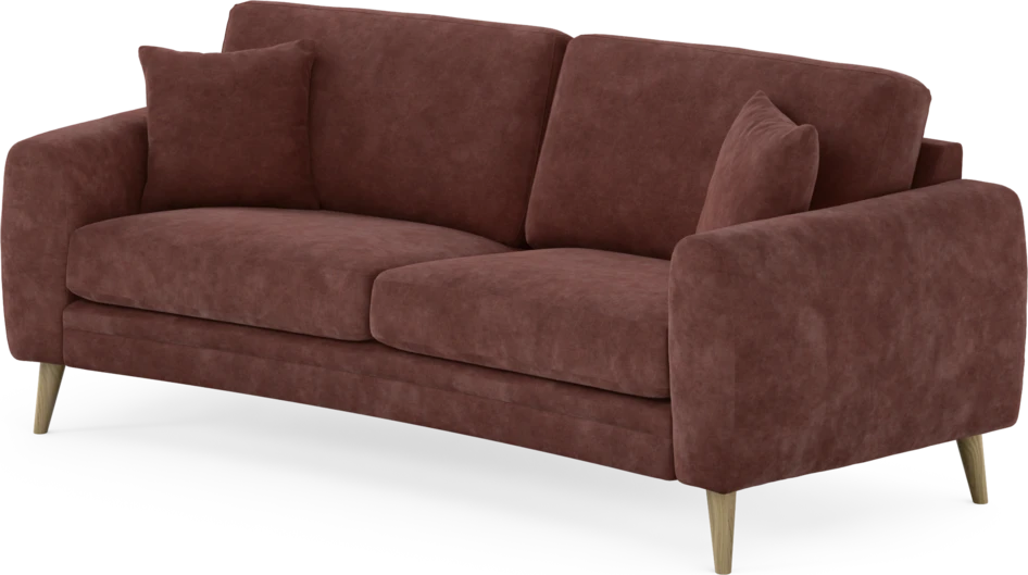 Eden - 2,5-sits soffa svängd - Röd