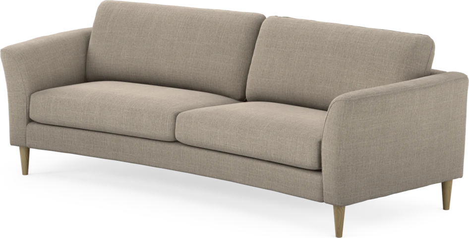 Bridge - 3-sits soffa svängd - Beige
