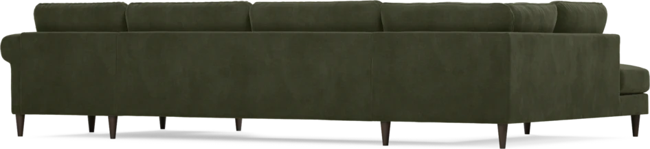 Bridge - 3-sits soffa med divan vänster och schäslong höger - Grön