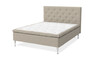 Sense Delux - Ramsäng, dubbelsäng med bäddmadrass Sleep Delux - Beige