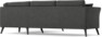 Eden - 2,5-sits soffa med divan - Svart