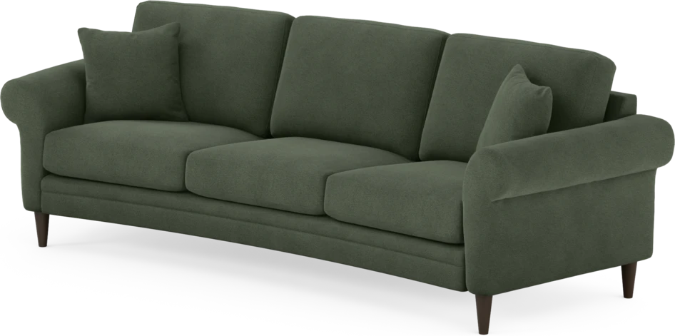 Eden - 3-sits soffa svängd - Grön