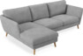 Madison Lux - 2-sits soffa med schäslong vänster - Vit