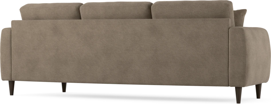 Eden - 3-sits soffa svängd - Brun