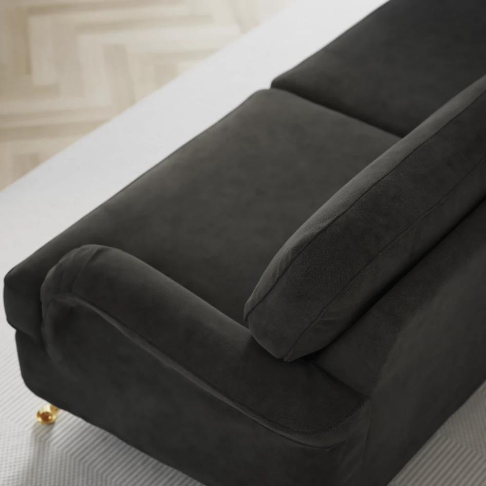 Oxford - 3-sits soffa svängd - Grå