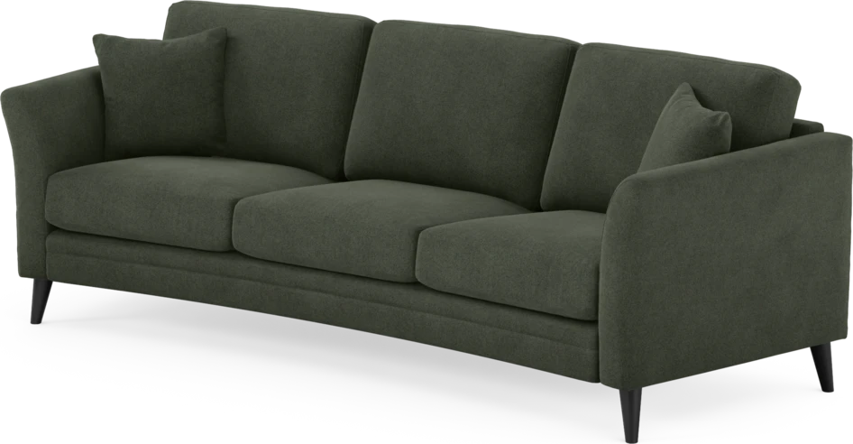 Eden - 3-sits soffa svängd - Grön