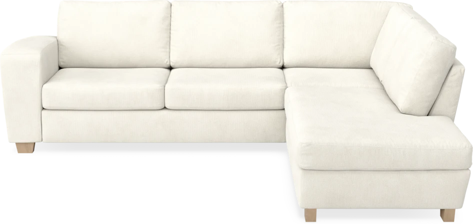 Friday - 2,5-sits soffa med divan höger - Vit