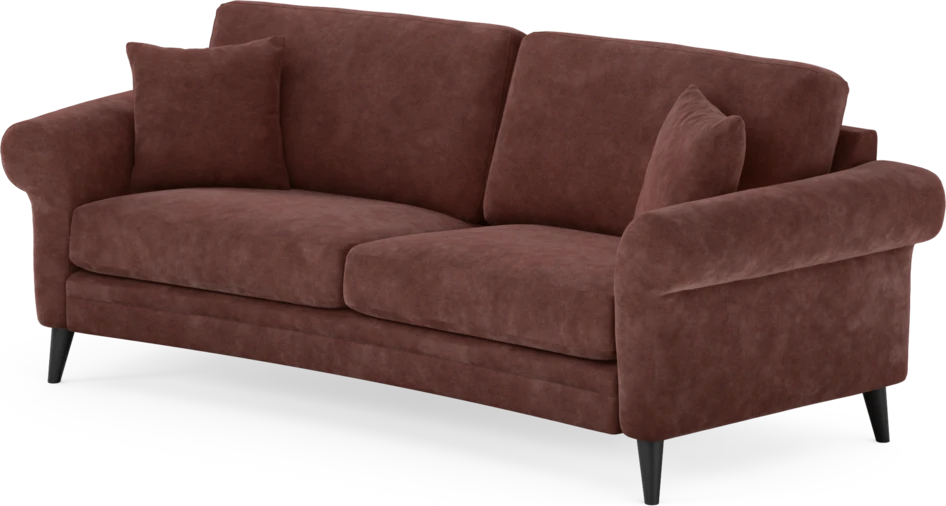 Eden - 2,5-sits soffa svängd - Röd
