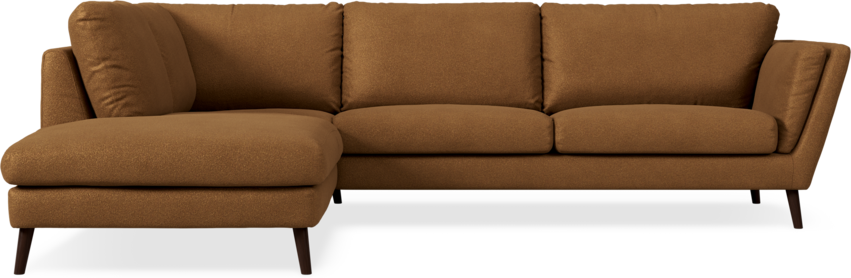 Madison - 3-sits soffa med divan vänster - Brun