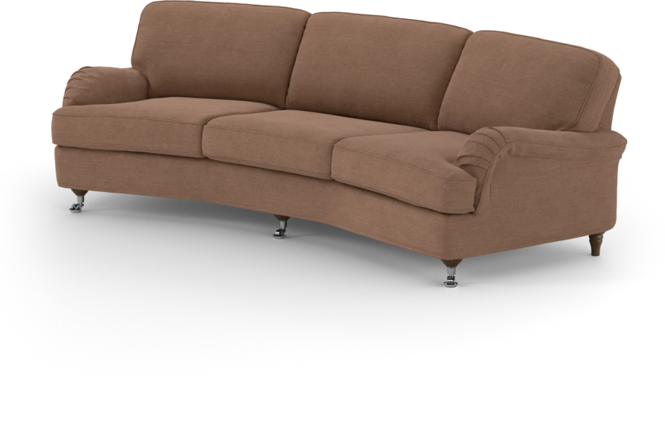Oxford - 3-sits soffa svängd - Orange