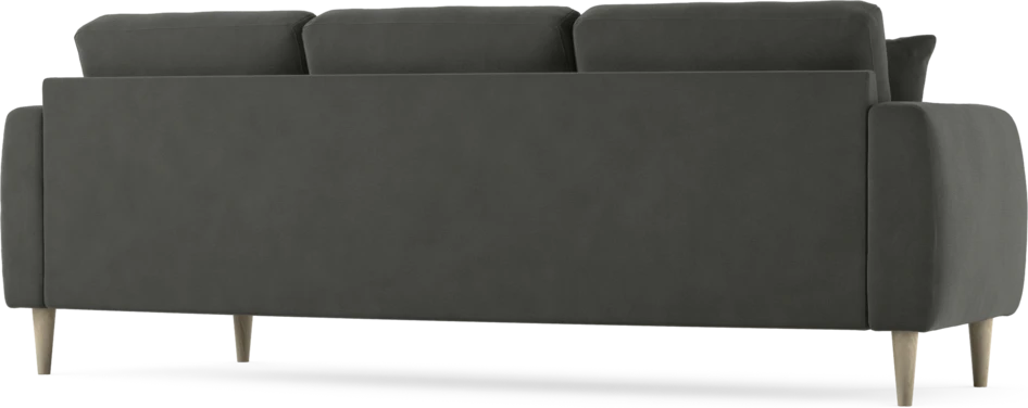 Eden - 3-sits soffa svängd - Grå