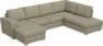 Friday - 3-sits soffa med schäslong vänster och divan höger - Beige
