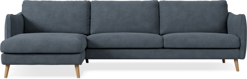 Madison Lux - 3-sits soffa med schäslong vänster - Vit