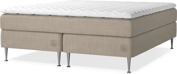 Asperö Exclusive, Kontinentalsäng, dubbelsäng med bäddmadrass Exclusive och sängben