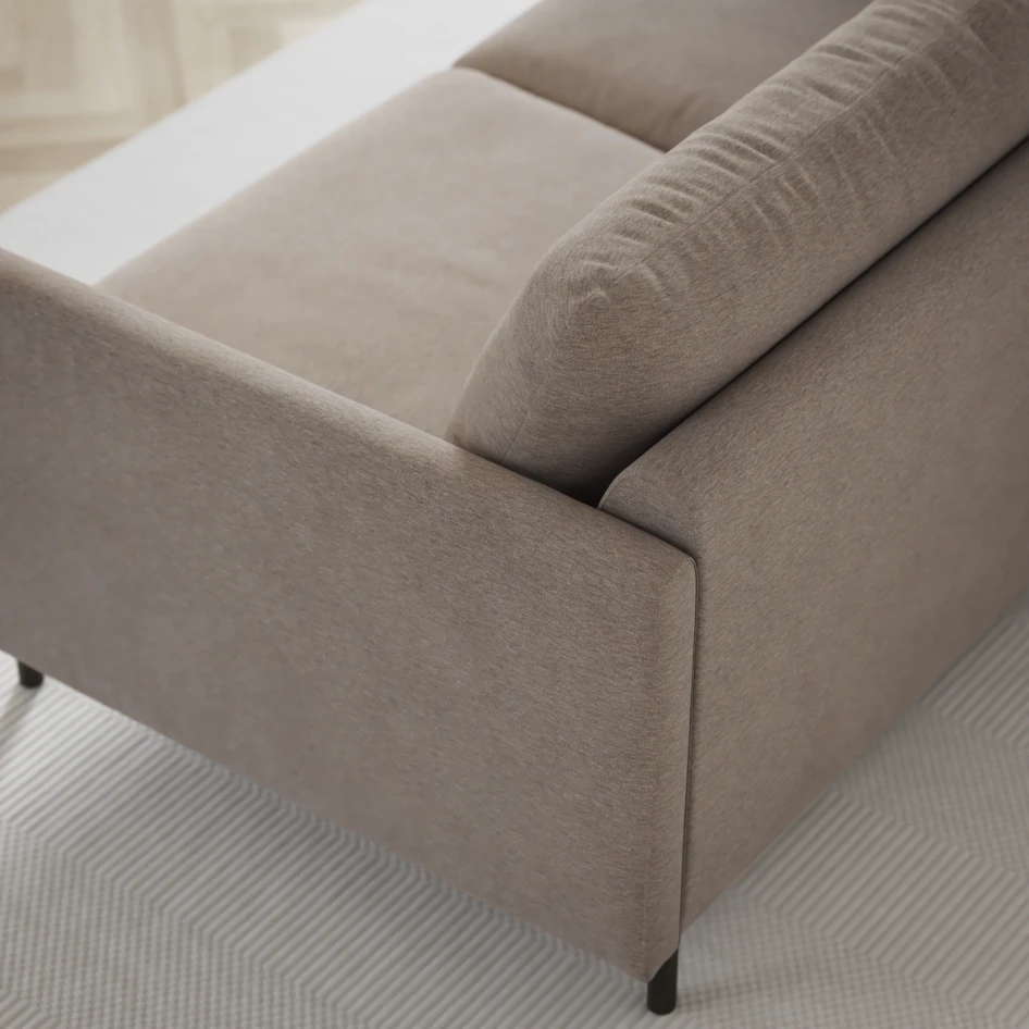 Madison Lux - 2-sits soffa med divan vänster och höger - Beige