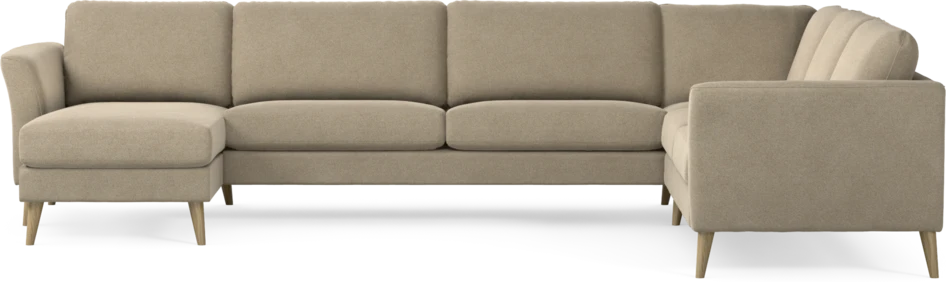 Bridge - Hörnsoffa, 3+2-sits med schäslong vänster - Beige