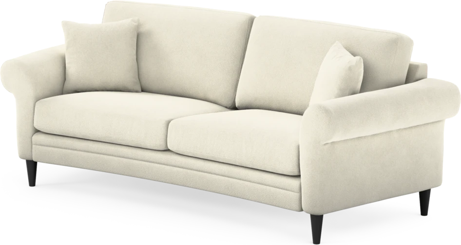 Eden - 2,5-sits soffa svängd - Vit