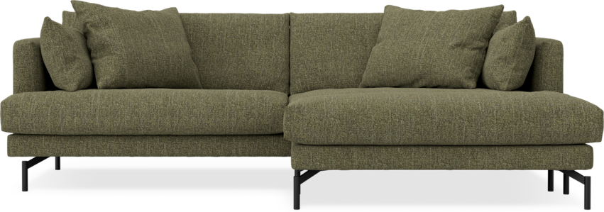 Harper - 4-sits med schäslong XL höger - Grön