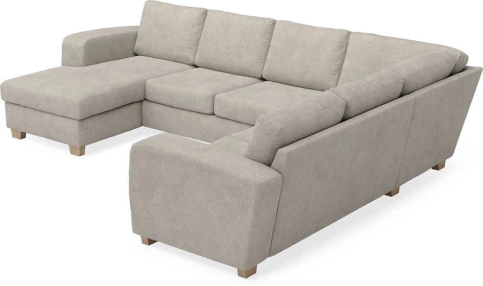 Friday - Hörnsoffa, 3+2-sits med schäslong vänster - Beige