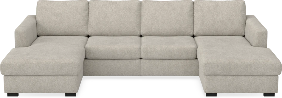Friday - 2-sits soffa med två schäslonger - Beige