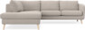 Madison - 2-sits soffa med divan vänster - Beige