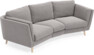 Madison - 3-sits soffa svängd, 70 cm - Grå