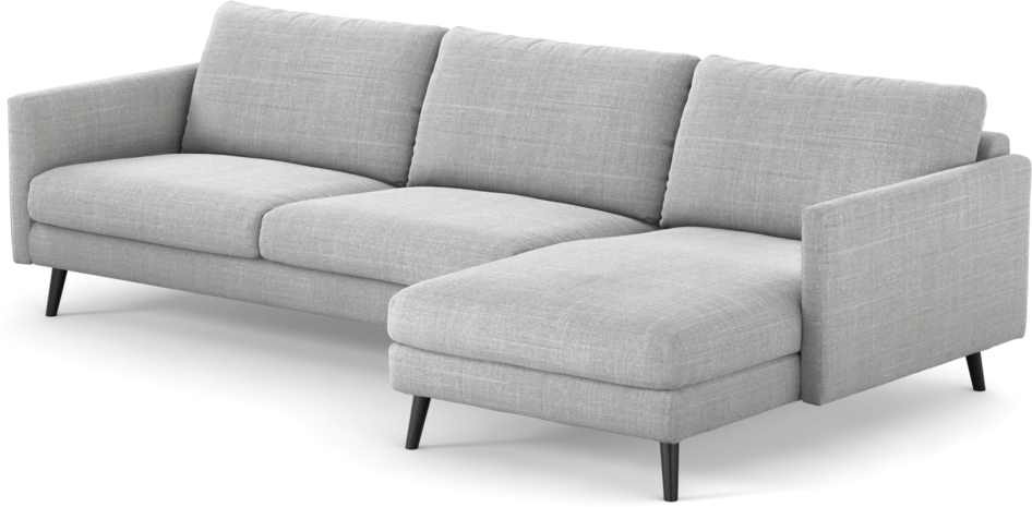 Madison Lux - 3-sits soffa med schäslong höger - Grå