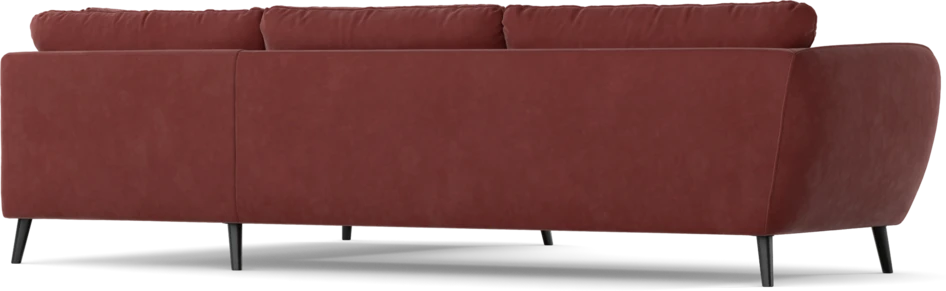 Madison - 3-sits soffa med divan höger - Rosa