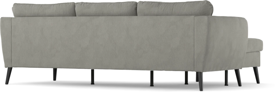 County - 3-sits soffa med flyttbar schäslong - Grå