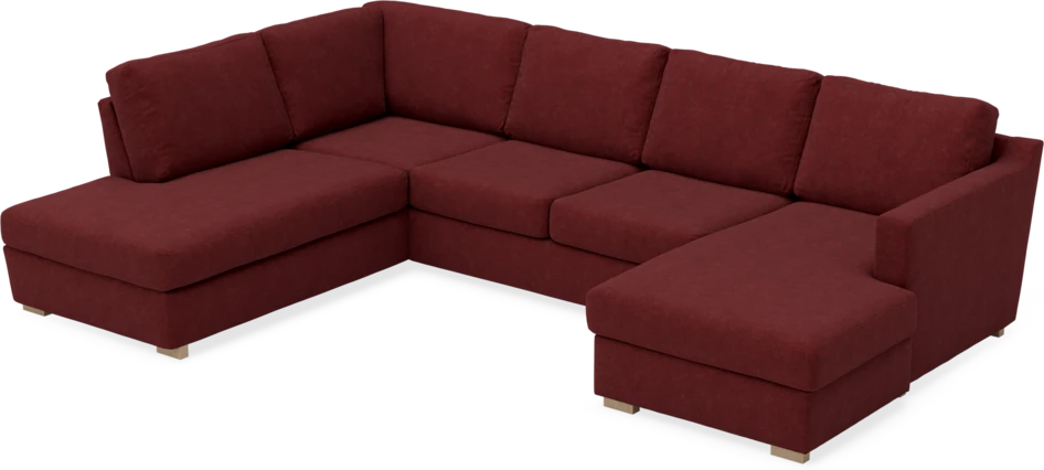 Friday - 3-sits soffa med divan vänster och schäslong höger - Rosa
