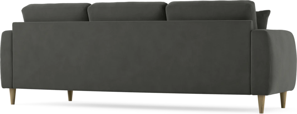 Eden - 3-sits soffa svängd - Grå