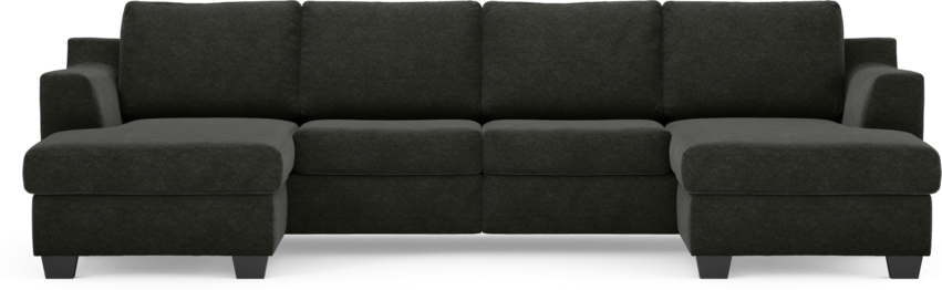 Friday - 2-sits soffa med två schäslonger - Grå