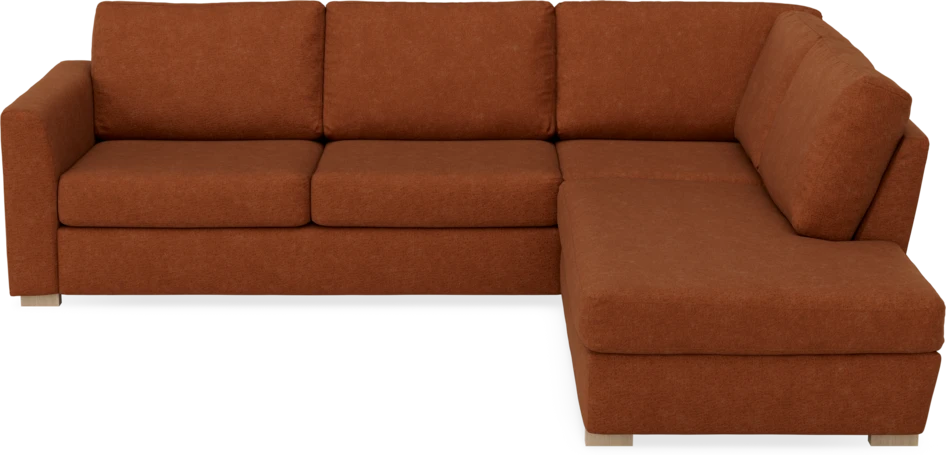 Friday - 2,5-sits soffa med divan höger - Orange