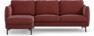 Madison Lux - 2-sits soffa med schäslong vänster - Rosa