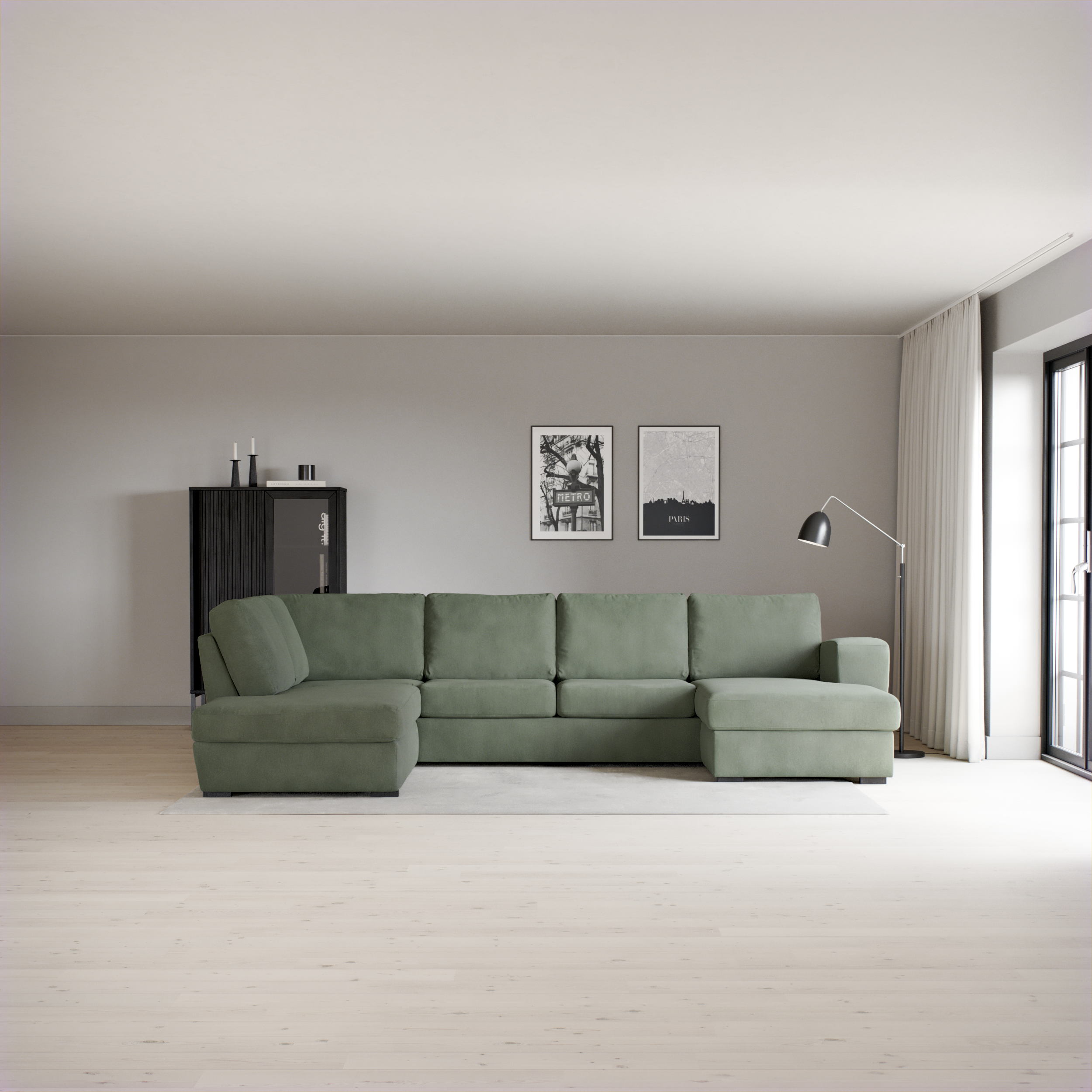 Friday - 3-sits soffa med divan vänster och schäslong höger - inspiration