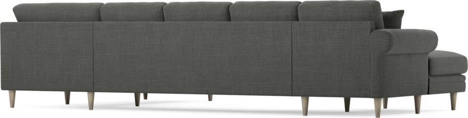 Eden - 3-sits soffa med schäslong vänster och divan höger - Grå