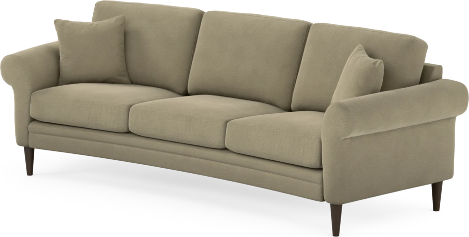 Eden - 3-sits soffa svängd - Beige