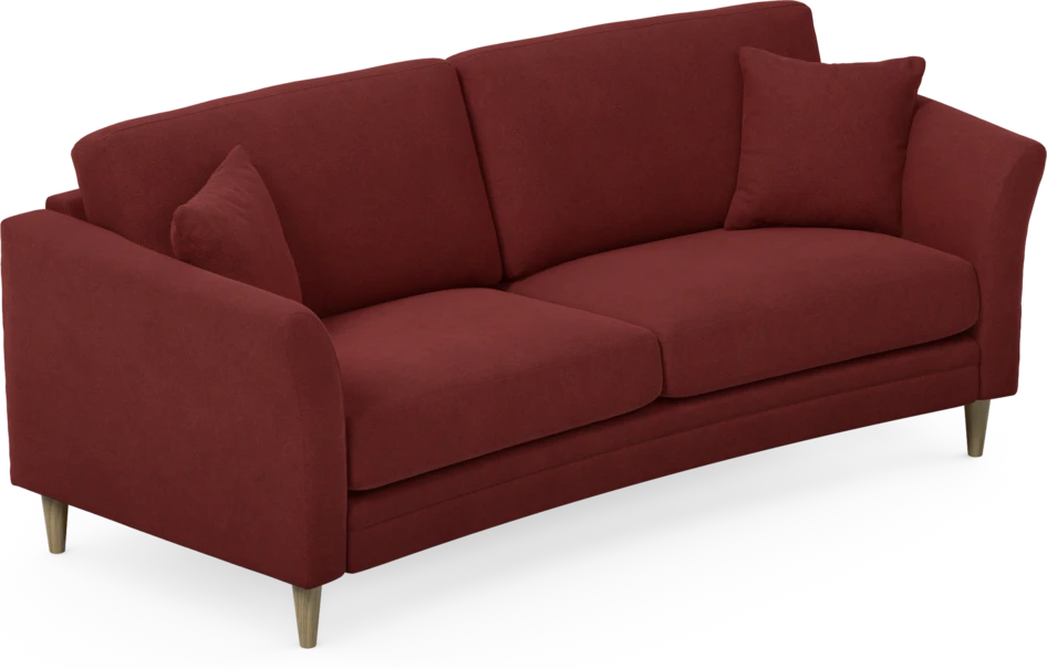 Eden - 2,5-sits soffa svängd - Röd