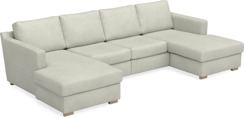 Friday - 2-sits soffa med två schäslonger - Beige