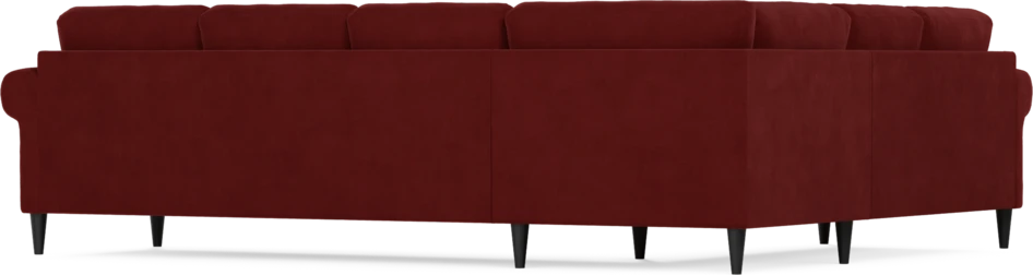 Eden - Hörnsoffa, 2+3-sits - Röd