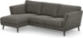 Madison Lux - 2-sits soffa med schäslong vänster - Grå