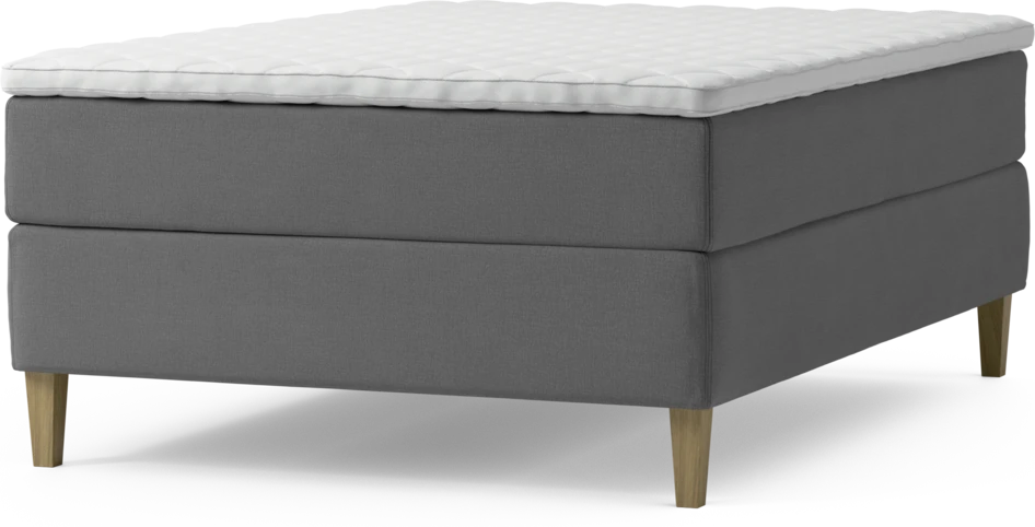 Delux Exclusive - Kontinentalsäng, enkelsäng 140 cm med bäddmadrass och sängben